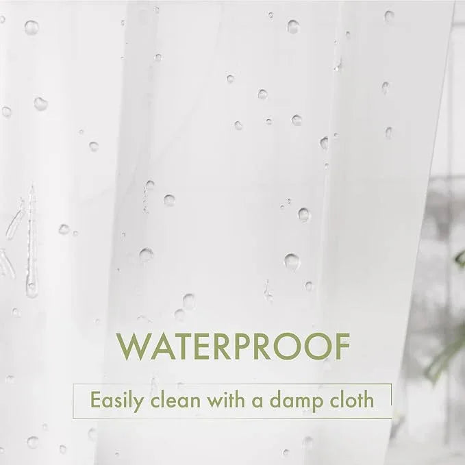 AmazerBath Shower Liner, 72x78 Plastic Frosted Shower Curtain Liner, PEVA Cute Shower Curtain Liners, Vinyl Waterproof Shower Curtain Liner with 3 Magnets, Lightweight Shower Curtains for Bathroom - ModernBath
