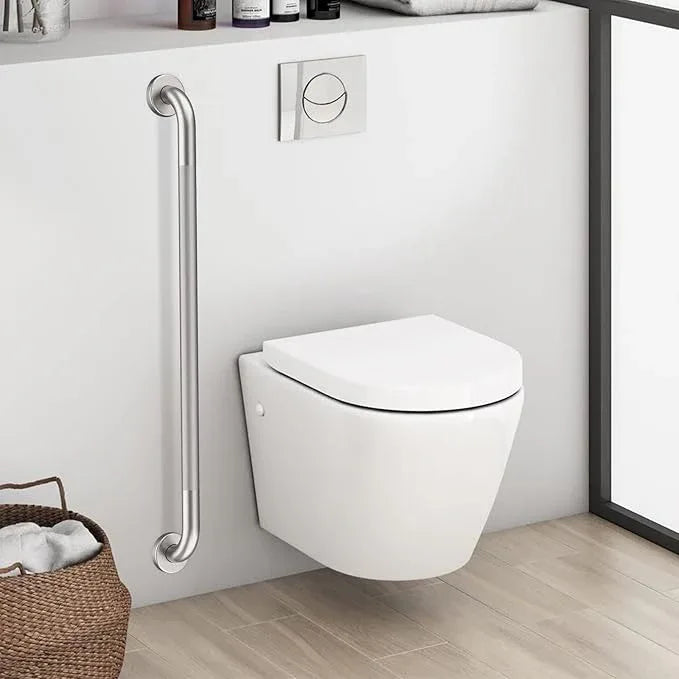 36 Inch Anti Slip Shower Grab Bar, Munzong 2 Pack Brushed Nickel Bathroom Grab Bar, Knurled Bathroom Balance Bar,Safety Hand Rail Support Handicap Elderly Injury Senior Assist Bath Handle - ModernBath