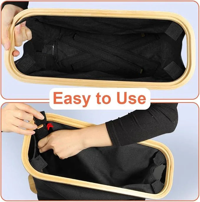 Picowe Toilet Paper Organizer Basket, Black, Holds 9-12 Rolls, With Lid and Easy-Grip Handle, Foldable for Storage, Suitable for Bathroom and Sink - ModernBath
