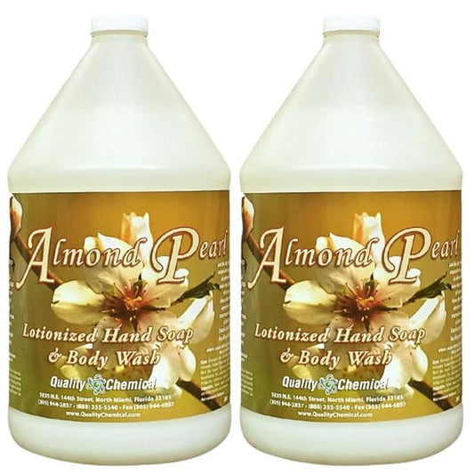 Quality Chemical Almond Pearl Luxury Hand Soap Refill - Liquid Hand Soap Refill - Mild Delicate Almond Fragrance - 128 oz (Pack of 2) - ModernBath