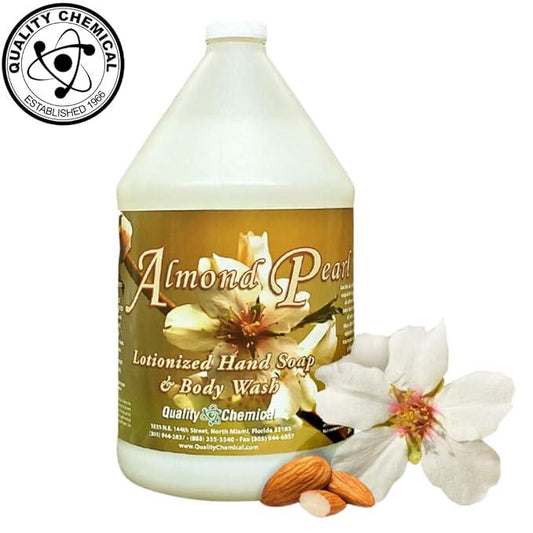 Quality Chemical Almond Pearl Luxury Hand Soap Refill - Liquid Hand Soap Refill - Mild Delicate Almond Fragrance - 128 oz (Pack of 2) - ModernBath