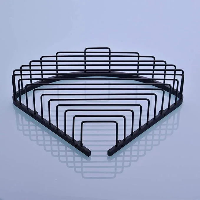orhemus 304 Stainless Steel Shower Caddy Corner Basket Shelf Bathroom Organizer Wall Mounted Storage, Matte Black Plated Finish Heavy Duty - ModernBath
