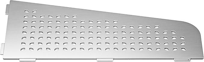 Corner Shower Shelf 12" Brushed 304 Stainless Steel Quadrilateral Corner Shelf Heavy Duty Recessed Bathroom Shelf No Drilling Needed - ModernBath