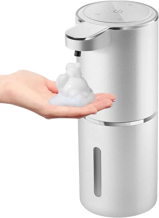 Gotofine Automatic Foaming Soap Dispenser,4-Level Adjustable Foam, Wall Mount, USB Rechargeable,12.8oz/ 380ml,Touchless Hand & Dish Soap Dispenser for Bathroom, Kitchen,Hotel, Restaurant - ModernBath