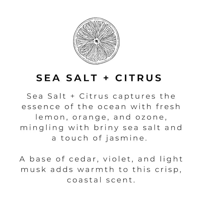 River Birch Sea Salt + Citrus Scented Natural Hand Soap Refill - Handmade Moisturizing Hand Wash Luxury Scented Hydrating Soap - Vegan and Non-Toxic - 32 Fl Oz - ModernBath