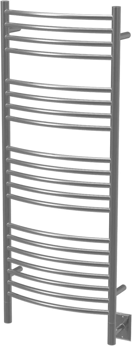Amba Jeeves DCB Model D-Curved 20-Bar Hardwired Towel Warmer in Brushed - ModernBath