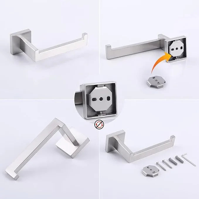GERZWY Toilet Paper Holder Paper Towel Dispenser Tissue Roll Hanger Wall Mounted Brushed Stainless Steel FG1605-LS - ModernBath