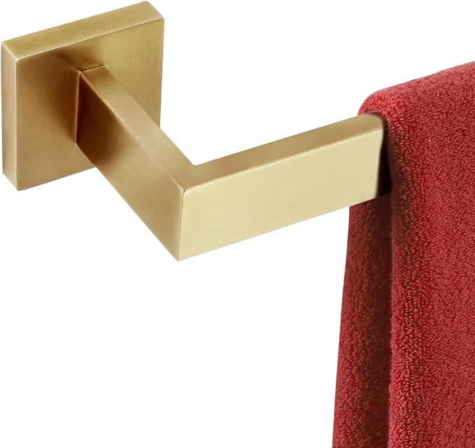 KOKOSIRI 24-Inch Single Towel Bar, Bathroom Kitchen Towel Holder, Wall Mounted SUS304 Stainless Steel Towel Rack, Brushed Gold, B4003BG-L24 - ModernBath