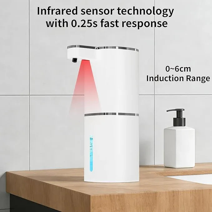 Automatic Liquid Soap Dispenser, Touchless Hand Soap Dispenser, USB Rechargeable, 4 Adjustable Levels, 14.2 oz (420 ml) Large Capacity, for Bathroom, Kitchen & School (White, Liquid) - ModernBath