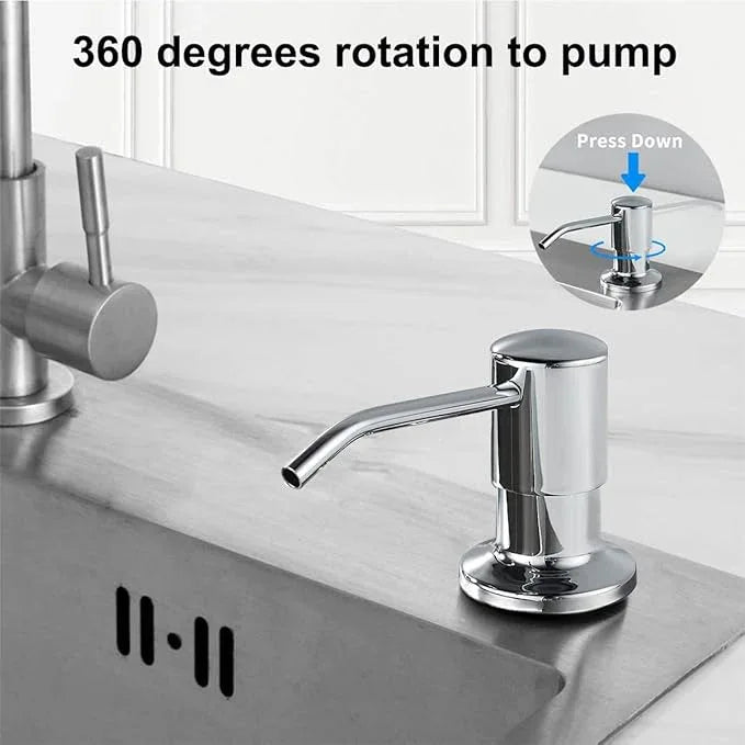 Soap Dispenser for Kitchen Sink,Stainless Steel Countertop Dish Soap Dispenser Pump with 47" Extension Tube - ModernBath