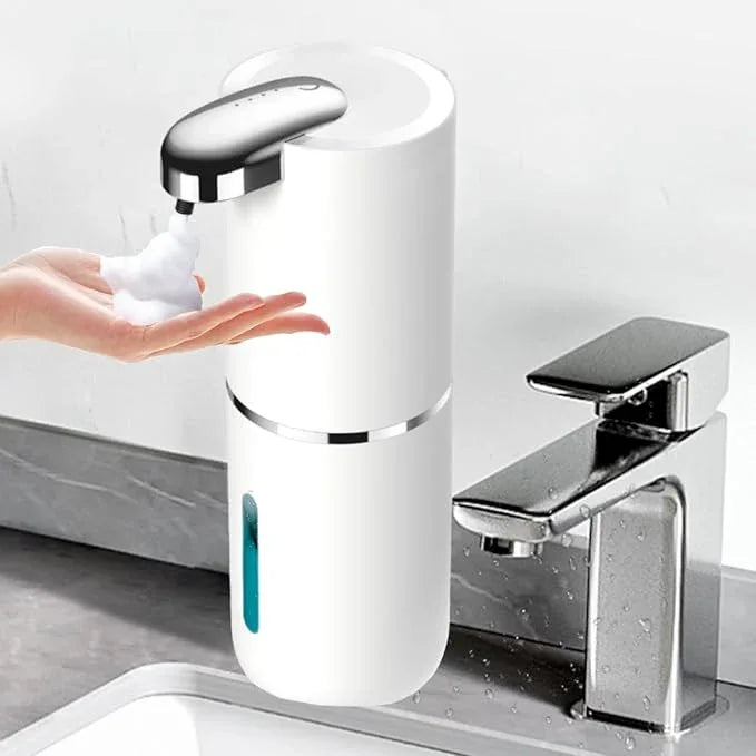 Automatic Touchless Foam Soap Dispenser - 13.5 oz USB Rechargeable, Electric Wall Mounted Motion Sensor Waterproof Pump for Bathroom Kitchen Dish Soap - ModernBath