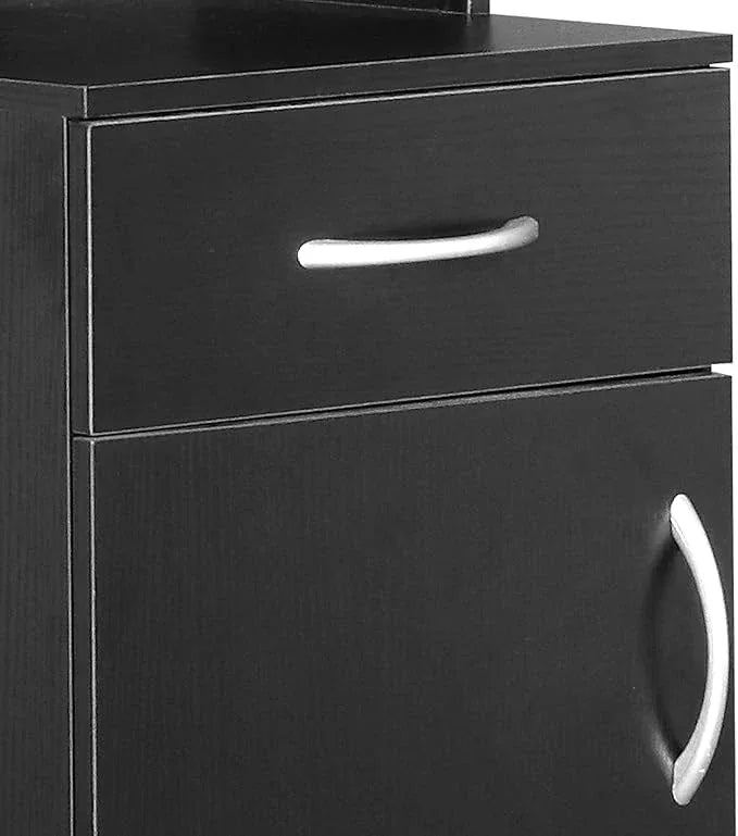 BNSPLY Tall Bathroom Cabinet, Narrow Slim Linen Cabinet with 3 Tier Open Shelves and Drawer, Free Standing Linen Tower for Bathroom, Living Room, Kitchen (White 13.4" W x 13" D x 70" H) - ModernBath