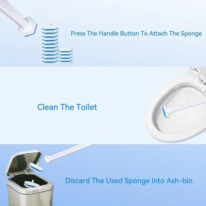 Aimery 100 Counts Blue Disposable Toilet Bowl Cleaning Wand Refills Compatible With Clorox(100,Blue) - ModernBath