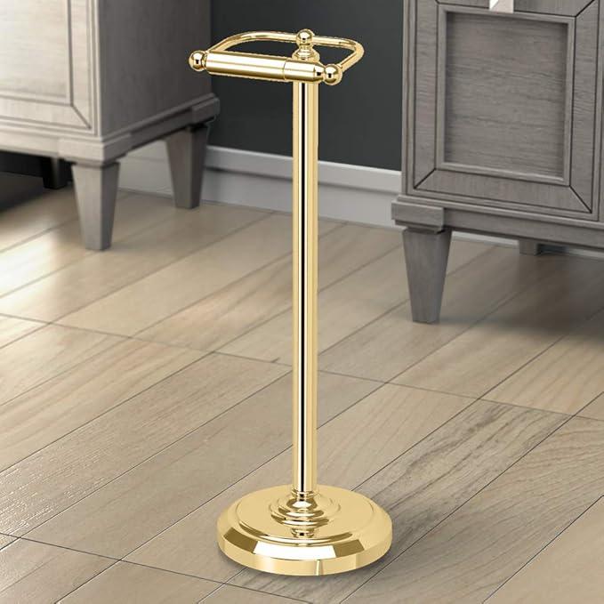 Home Accents Brass Toilet Tissue Holder, 22" H - ModernBath
