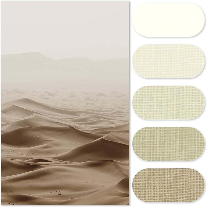 jinchan Ombre Wood Taupe Striped Shower Curtain Waterproof Fabric Bathroom Decor Minimalist Design Modern Neutral Gradual Color Water Resistant with 12 Metal Hooks 70x60 Inches - ModernBath