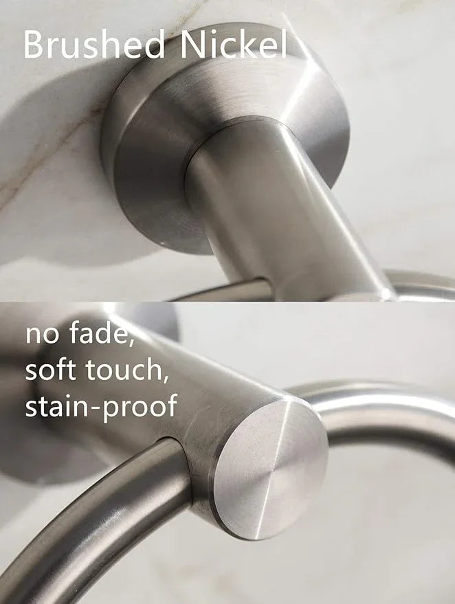 BGL Towel Ring Brushed Nickel, Bath Hand Towel Ring Stainless Steel Round Towel Holder for Bathroom - ModernBath