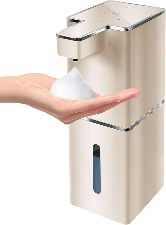 JEMISUN Automatic Soap Dispenser Touchless Foaming Soap Dispenser 300ml/12.8oz Rechargeable, Wall Mounted 4 Levels Adjustable Foam Soap Pump for Bathroom Kitchen Dish Soap - ModernBath