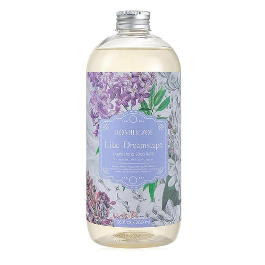 ROMIIE ZOI Liquid Hand Soap Refill, Lilac, Gentle & Moisturizing Formula, 750 ML/ 26 FL OZ - ModernBath