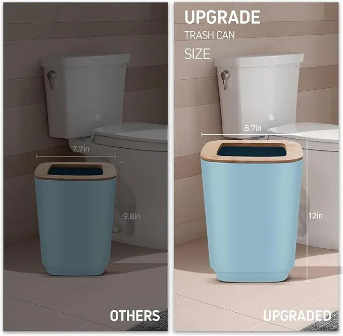 IMAVO Bathroom Accessories Set,Blue Bathroom Set,11 Pieces Bathroom Accessory Set,Trash Can for Bathroom Accessories Décor and Housewarming Gifts - ModernBath