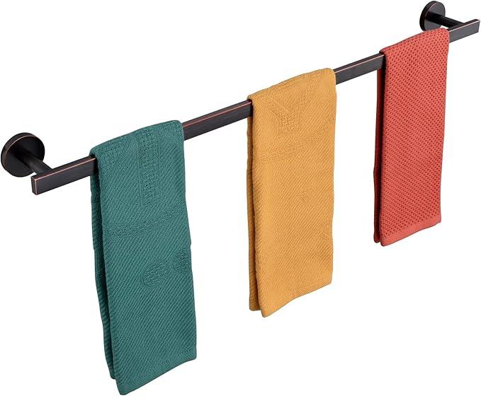 36 Inch Bathroom Towel Bar Bath Towel Rack Kitchen Towel Holder Long Towel Rails Wall Mounted SUS304 Stainless Steel Oil Rubbed Bronze AN4001ORB-L36 - ModernBath