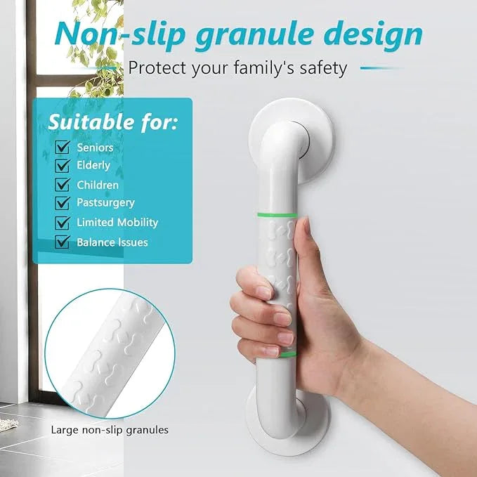 Grab Bars for Shower,2 Pack 12 Inch Shower Handle Bath Grab Rails with Anti-Slip Grip and Safety Luminous Circles,Stainless Steel Bath Handle Bathroom Grab Bar for Seniors, and Disability. - ModernBath