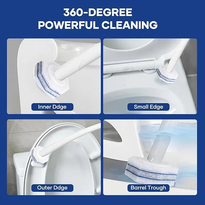 80 PCS Toilet Wand Refills Fits for Clorox Toilet Wand,Upgrade 5-Layer Disposable Bowl Cleaner Refills for Bathroom Cleaning,3X Cleaning Power,No Falling Apart - ModernBath