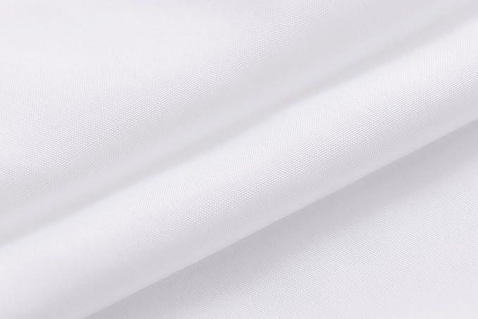 N&Y HOME Fabric Shower Curtain Liner Solid White with Magnets, Hotel Quality, Machine Washable, 70 x 72 inches for Bathroom - ModernBath