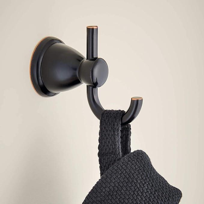 Franklin Brass Kinla 5-Piece Bathroom Set Oil-Rubbed Bronze 18', 24' Towel Bar Racks, Toilet Paper Holder, Ring, Hook KIN5PC-ORB - ModernBath