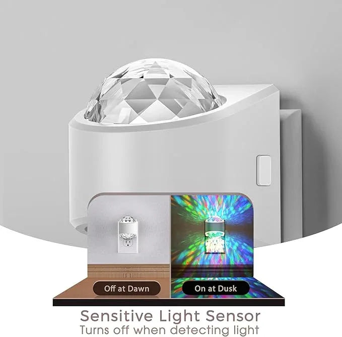 Night Lights Plug into Wall, Star Projector for Bedroom, Night Light Projector for Kids, 9-Color RGB Galaxy Nightlight with Dusk to Dawn Sensor for Bathroom, Home Gaming Room Decor Gifts，2 Pack - ModernBath