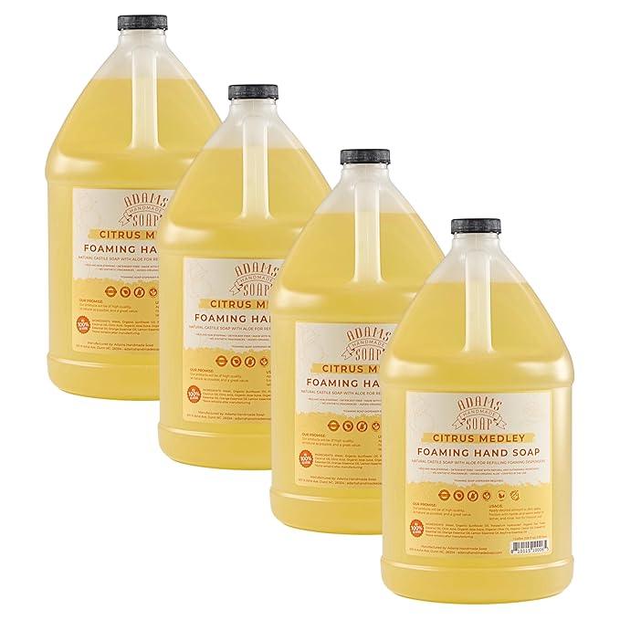 Adams Handmade Soap Liquid Foaming Soap 1 Gal - Citrus Medley (Pack of 4) - ModernBath