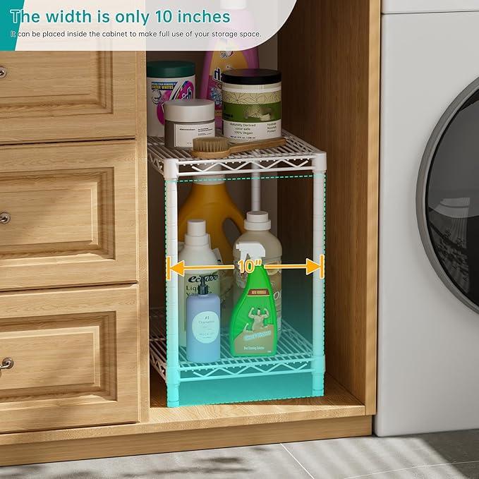 SINGAYE Shelf Closet Wire Shelving：Adjustable Metal Unit for Laundry Room Organization Bathroom Kitchen Home Storage Small Pantry Rack Shelves - ModernBath