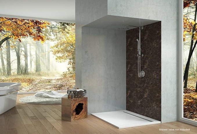 Fennocasa Polaris 1 Rain Shower System, includes 8” Rainfall Shower Head with High Pressure Handheld Combo, 3-Setting Handheld Spray, Height Adjustable Spray Holder, 60” Hose (Chrome) - ModernBath