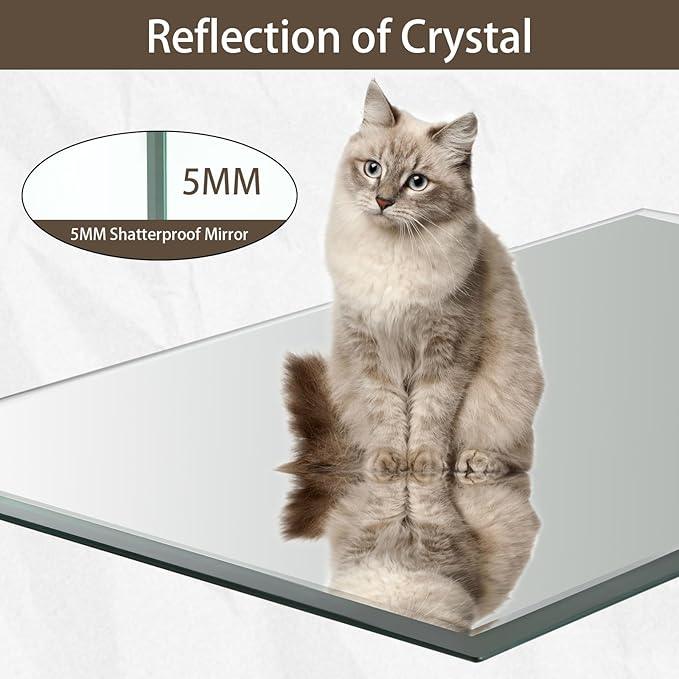 CLBA 28x36 inch Beveled Bathroom Mirror, Rectangle Frameless Mirror, 1" Polished Beveled Edge Square Mirror for Bathroom, Living Room, Bedroom - ModernBath