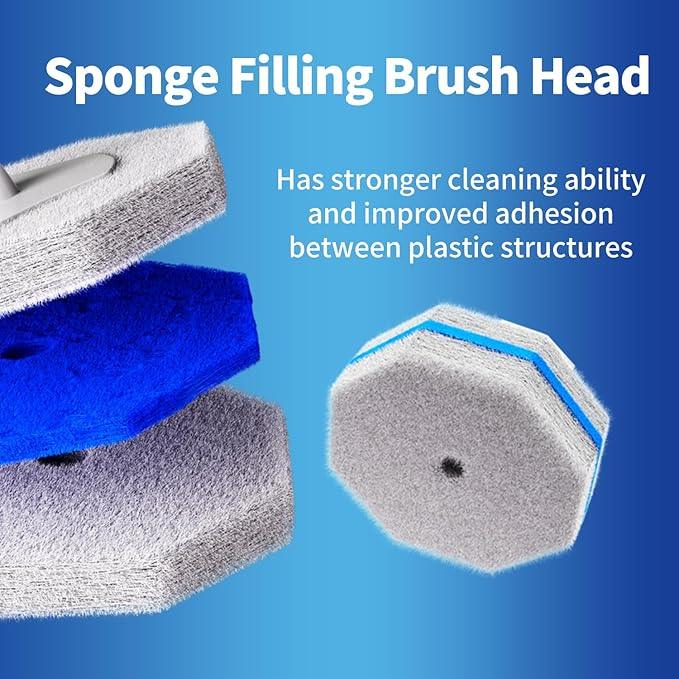 60pc Refills Disposable Toilet mats Brush Cleaning System, Toilet Cleaning Brush, 60 Replacement Brush Heads, No Handle or Base，Toliet Wand Refills,Toilet Bowl Clean Refill Pads,Toilet Scrubber Refill - ModernBath