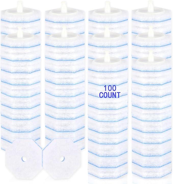 100 Count Disposable Toilet Wand Refills for Clorox Toilet Wand, 5X Cleaning Power Scrubber Refill, High-Density Disposable Brush Refills, 360° Efficient Cleaning, No Falling Apart, Fresh Fragrance. - ModernBath