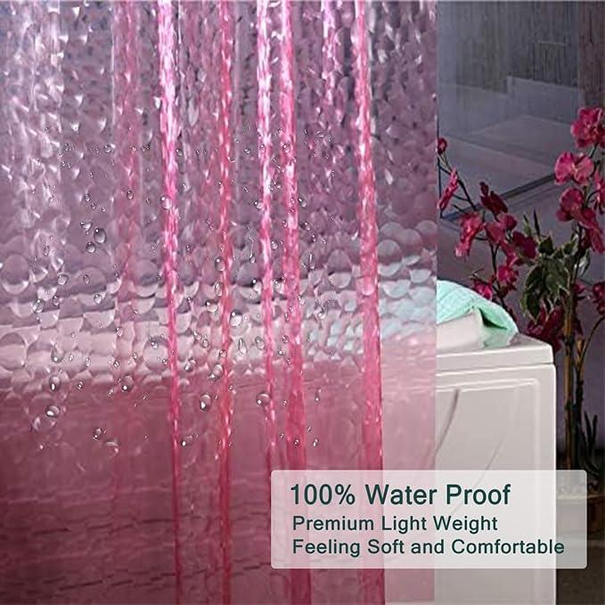 LQFMEHOT Eva Shower Curtain Liner, White Grid 5G Shower Liners with 12 Rustproof Metal Grommets and Weighted Magnets, Waterproof Duty for Bathroom 72 x 72 - ModernBath
