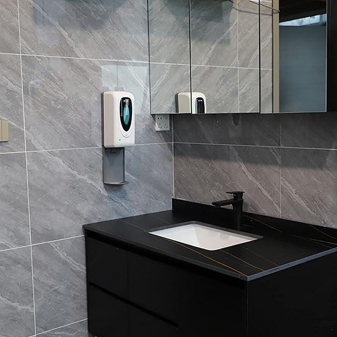 AETTL Touchless Automatic Foaming Hand Soap Dispenser Wall Mount, Motion Sensor Foam Liquid Refill Bottle Sanitizer Dispensing for Bathroom Kitchen Home Farmhouse Station 1306-s - ModernBath