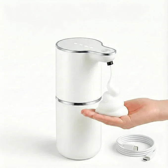 TOSCARA Auto Sensor Foam Soap Dispenser – Touchless, Rechargeable, Hands-Free Liquid Foaming Soap Dispenser for Kitchen, Bathroom, Office,Hotel–Hygienic No-Touch Hand Wash with 4- Foam Modes - ModernBath