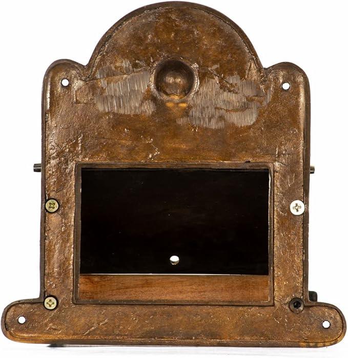 Renovators Supply Manufacturing Antique Brass Wall Mount Toilet Tissue Paper Holder 6.9" Wide Victorian Style Rust Resistant Solid Brass Bathroom Toilet Sanitary Paper Roll Holder Storage with Lid - ModernBath