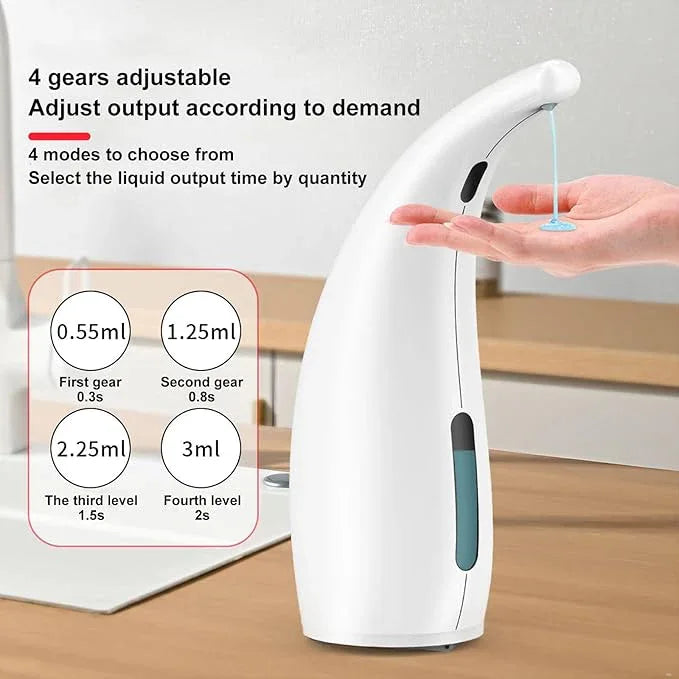 Automatic Soap Dispenser Touchless Modern Minimalist Magnetic Charging Infrared Inductio Kitchen and Bathroom Soap Pump 10oz/300ml White (White) - ModernBath
