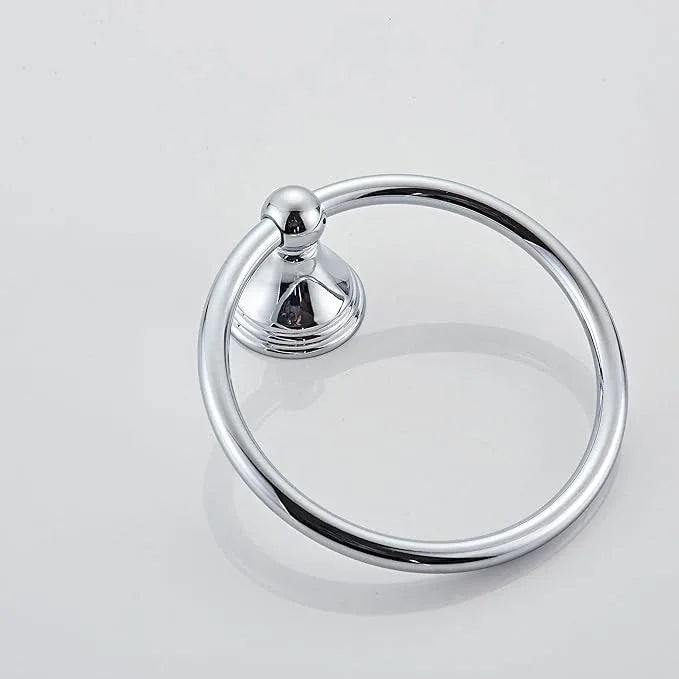 Towel Ring for Bathroom,Chrome Hand Towel Holder 1 Pack, Bathroom Accessories and Towel Racks for Bathroom Wall Mount - ModernBath