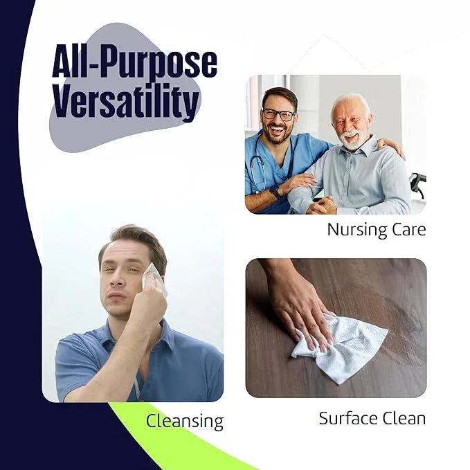 Adult Wipes for Elderly 1 Pack - Hospital Grade Extra Large Extra Thick Disposable Washcloths for Adult No-Rinse Bathing & Shower Alternative - Fragrance-Free XXL - ModernBath