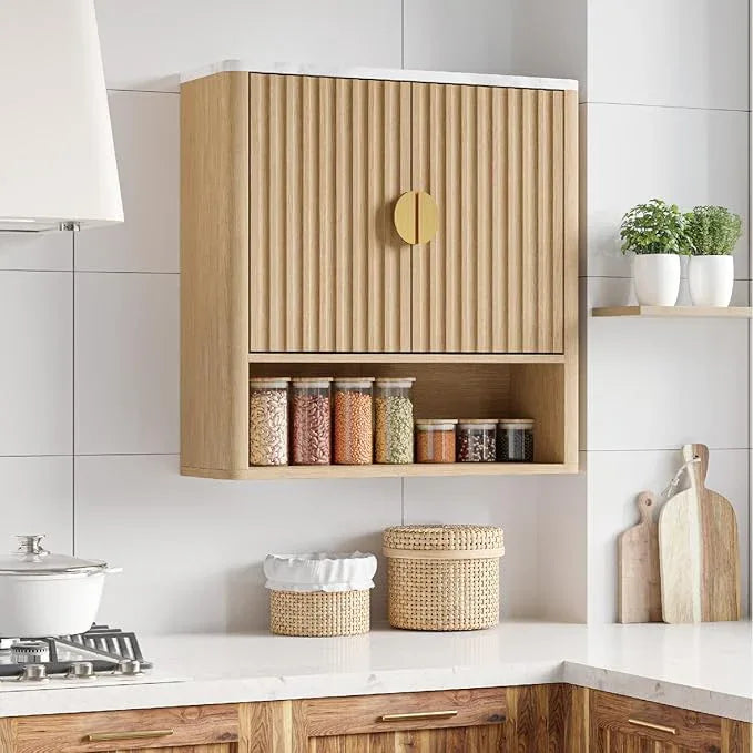 Bathroom Wall Mounted Cabinets with Adjustable Shelf,Medicine Cabinet with 2 Doors, Small Over Toilet Storage for Bathroom - ModernBath