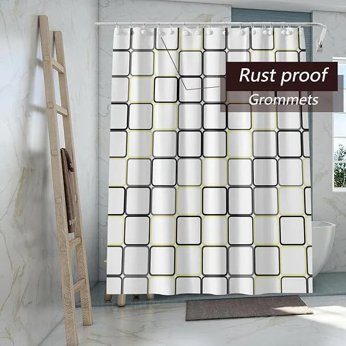 TIKABC Shower Curtain Liner, 4G PEVA Shower Liner, Plastic Waterproof Shower Curtains, 72x72 inch with Grommet Holes 3 Magnetic Weights - ModernBath