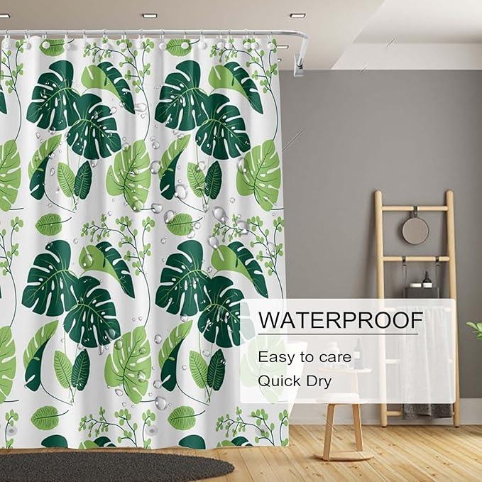 TIKABC Shower Curtain Liner, 4G PEVA Shower Liner, Plastic Waterproof Shower Curtains, 72x72 inch with Grommet Holes 3 Magnetic Weights - ModernBath