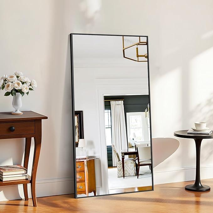 KOCUUY Bathroom Mirror, 30x60 Inch Large Black Mirrors for Wall, Rectangle Long Vanity Mirror with Aluminum Frame Modern Home Decor for Bathroom, Living Room, Entryway, Hang Horizontal/Vertical - ModernBath