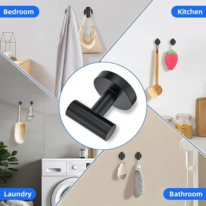 DUMDER Matte Black Bathroom Accessories Set,10-Piece Bathroom Hardware Set,SUS304 Stainless Steel Towel Bar Set-Wall Mounted Towel Bar,Towel Holder-23.6 Inch - ModernBath