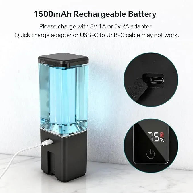 LAOPAO Soap Dispenser, Automatic Soap Dispenser Wall Mount Rechargeable Foaming Soap Pump for Bathroom Kitchen, Touchless Foam Soap Dispenser for Dish/Hand/Shower Soap, Home & Commercial, 540ml, Black - ModernBath