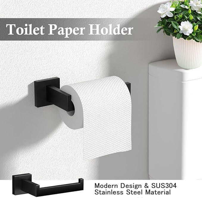 12sets Toptowel Bath Tower bar-24inch Black - ModernBath