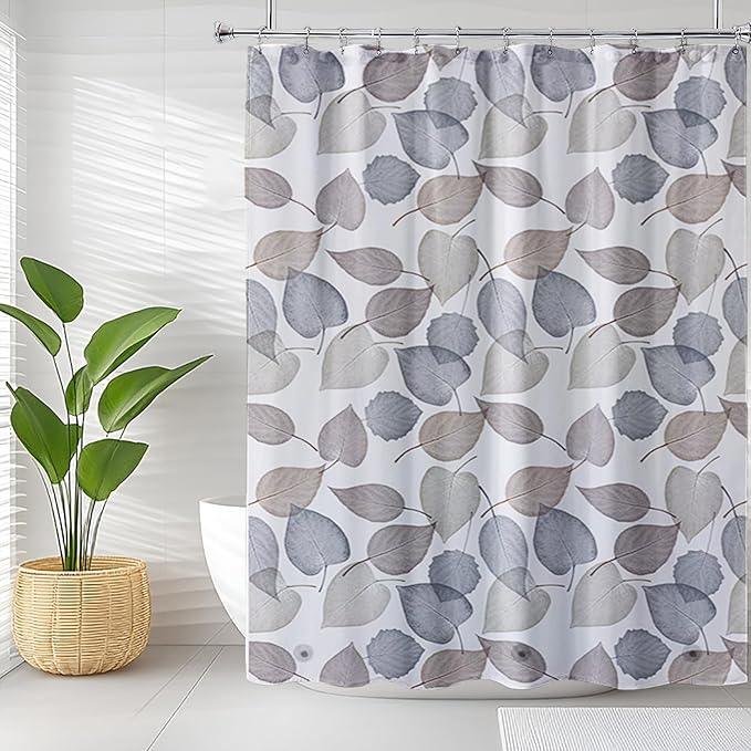 TIKABC Shower Curtain Liner, 4G PEVA Shower Liner, Plastic Waterproof Shower Curtains, 72x72 inch with Grommet Holes 3 Magnetic Weights - ModernBath